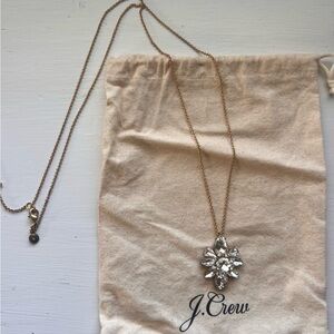 J. Crew Gold and Silver Pendant Necklace